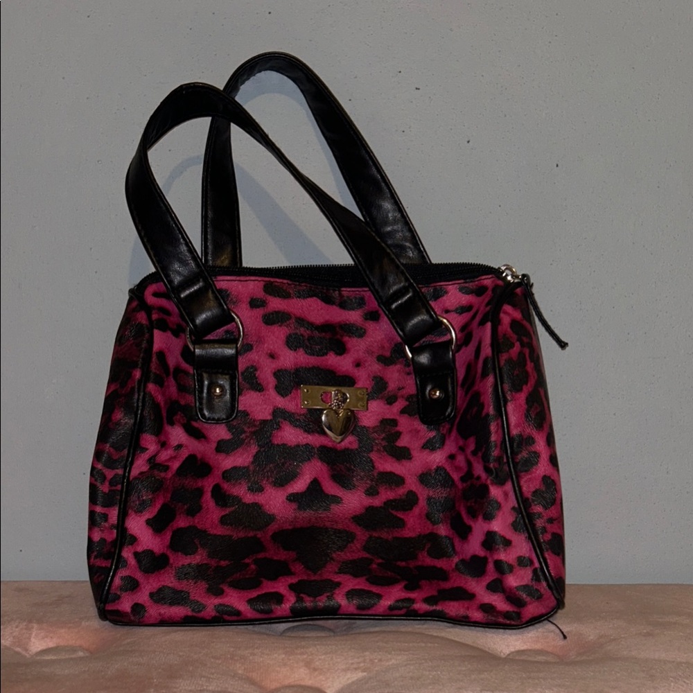 Y2k Hot Pink Leopard Mini Bag